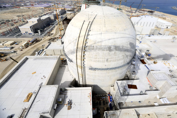 The Barakah Nuclear Power Plant is in Abu Dhabi. The construction of reactor No. 1 is now 90 percent complete. It will be finished by May 2017. 