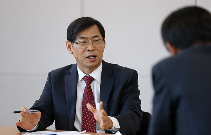 신현관 원장이 한국 종자산업과 국제 협력에 대해 이야기하고 있다 (사진: 전한 기자).