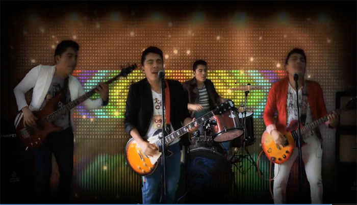 An image is captured from a video produced by Colombia's Abel Torres Quintero, which topped the 'Arirang' video contest. The group rearranged 'Arirang,' a traditional Korean folk song, and turned it into rock 'n' roll. The team received many online votes.