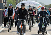 افتتاح طريق جديد للدراجات في إقليم جيونج جي لتدعيم الاتجاه المتزايد نحو سياحة الدراجات