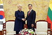محادثات القمة بين كوريا وليتوانيا(فبراير 2018)