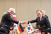 محادثات القمة بين كوريا وألمانيا(فبراير 2018)