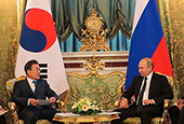محادثات القمة بين سيئول وموسكو(يونيو في عام 2018)