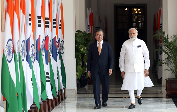 محادثات القمة بين كوريا والهند(يوليو 2018)