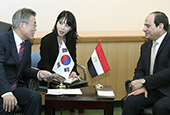 محادثات القمة بين كوريا الجنوبية ومصر(سبتمبر 2018)