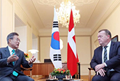 محادثات القمة بين كوريا الجنوبية والدانمارك(أكتوبر 2018)