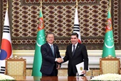 محادثات القمة بين كوريا الجنوبية وتركمانستان (أبريل 2019)