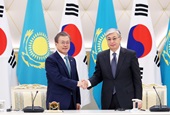 محادثات القمة بين كوريا الجنوبية وكازاخستان (أبريل 2019)