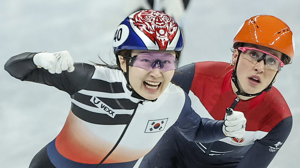 المتزلجة ’تشوي مين-جونغ‘ تختتم أولمبيادها الثانية بفوزها بذهبية سباق 1,500 متر
