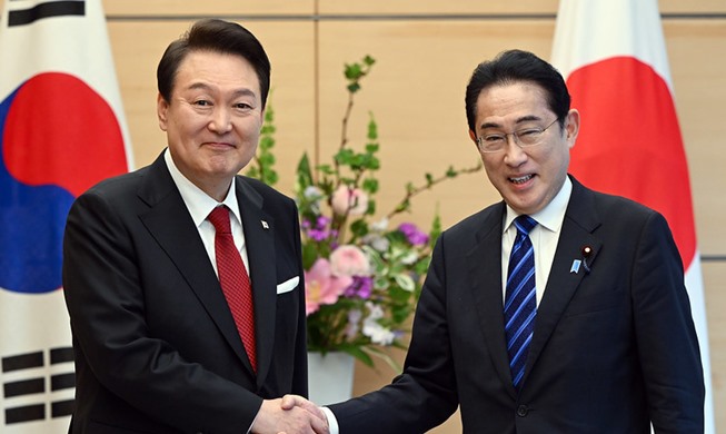 الرئيس يون سنساهم في تحقيق السلام الدولي من خلال تعزيز التعاون الثلاثي بين كوريا والولايات المتحدة واليابان