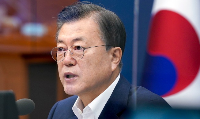 الرئيس الكوري يطلب الإسراع في توزيع أموال الإغاثة لمواجهة كورونا في أسرع وقت ممكن