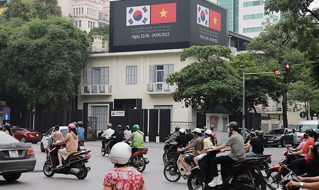 فيديو ترويجي في قلب مدينة هانوي بمناسبة زيارة الرئيس يون إلى فيتنام في زيارة دولة