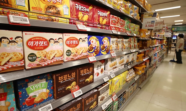 صادرات الحلويات الكورية سجلت ارتفاعاً قياسياً العام الماضي بفضل شعبية المحتويات الكورية