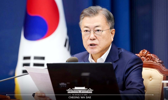 الرئيس مون كوريا دولة رائدة لتحول فيروس كورونا إلى مرض متوطن