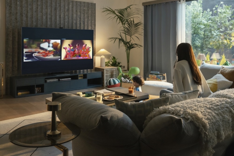 ▲ 삼성전자의 QLED(양자점발광다이오드) TV. 삼성전자