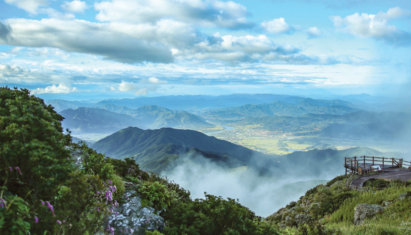 The sunrise at Jirisan National Park