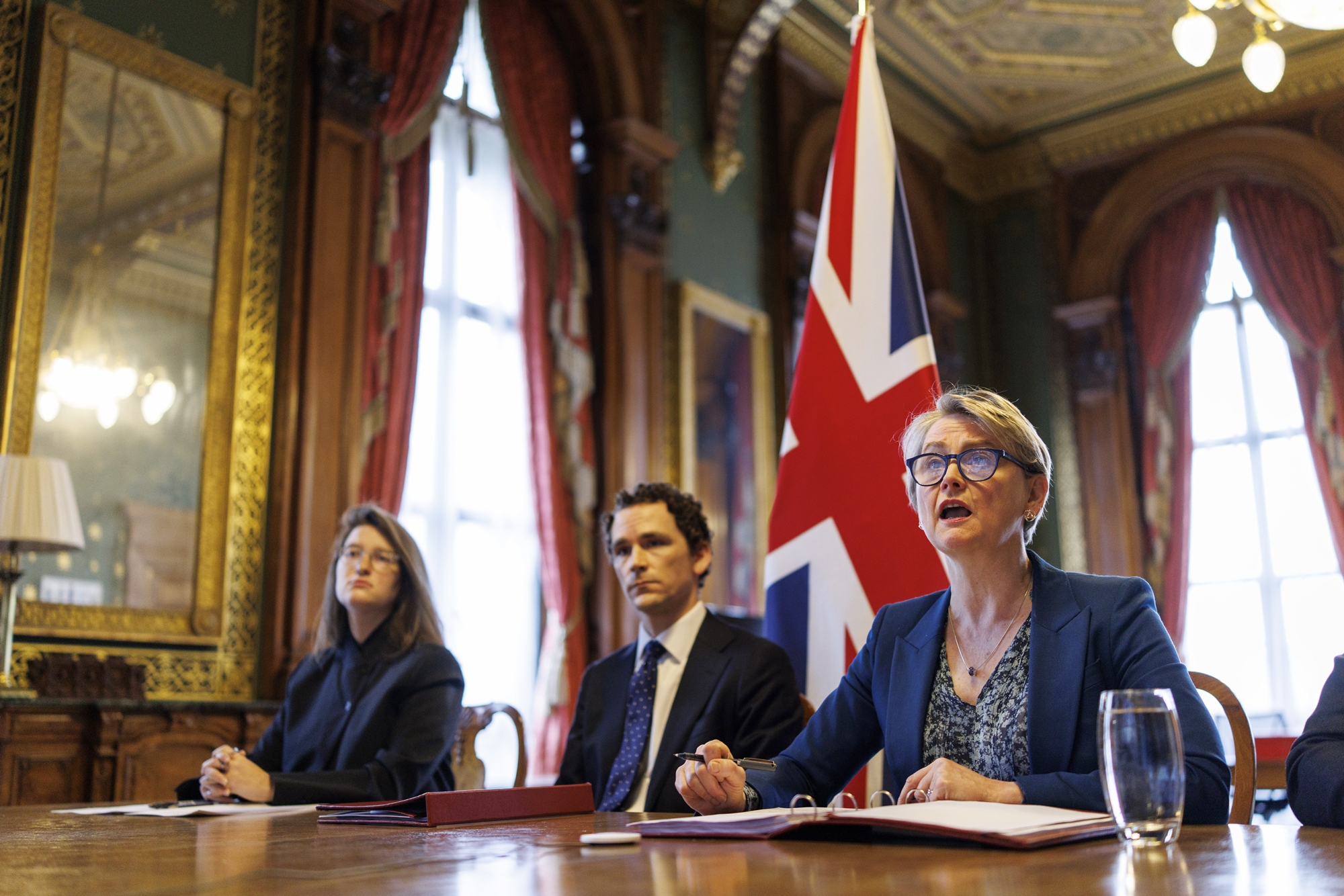 وزراء خارجية 40 دولة، بما في ذلك كوريا، يناقشون سبل إعادة فتح مضيق هرمز، الذي أغلقته إيران فعليا وسط حربها المستمرة منذ شهر ضد الولايات المتحدة وإسرائيل. (الصورة من وكالة يونهاب للأنباء)