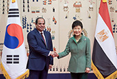 زعيما كوريا ومصر يعقدان محادثات قمة