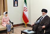 الرئيسة والزعيم الأعلى لإيران يناقشان المشاركة الثنائية