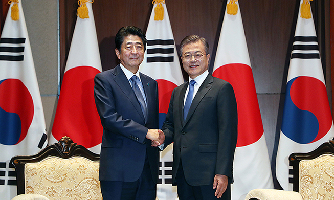 الرئيس مون، علينا أن نقوم بإقامة مبادئ وعدل في العلاقات بين كوريا واليابان