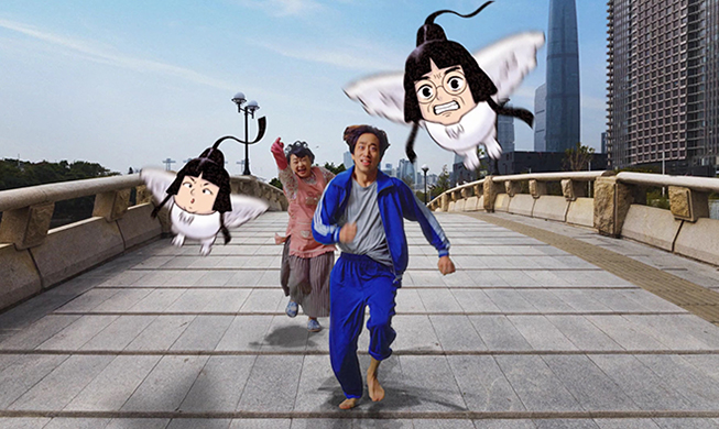 الوكالة الكورية لترويج الثقافة الكورية تطلق فیدیو لترویج السلام بین الكورییتین ظاهرا جسر المشاة