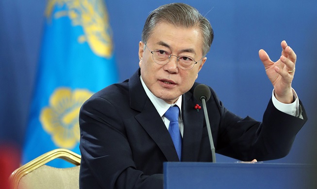 الرئيس مون، زيارة الزعيم كيم لبكين تؤثر إيجابيا على إنجاح القمة الثانية بين بيونغ يانغ وواشنطن