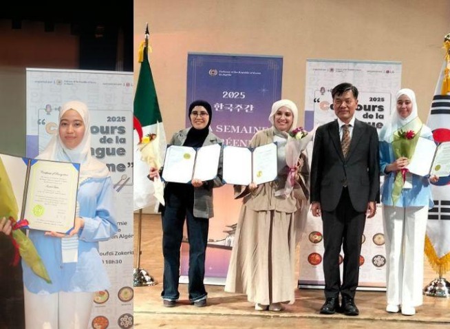 مقابلة مع الفائزة بالمرتبة الأولى في نهائي مسابقة الخطابة الكورية في الجزائر (المراسلة الفخرية)