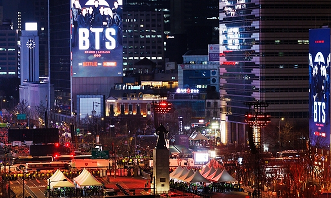 البث المباشر لحفل عودة فرقة بي تي إس يسجل 18.4 مليون مشاهدة على نتفليكس