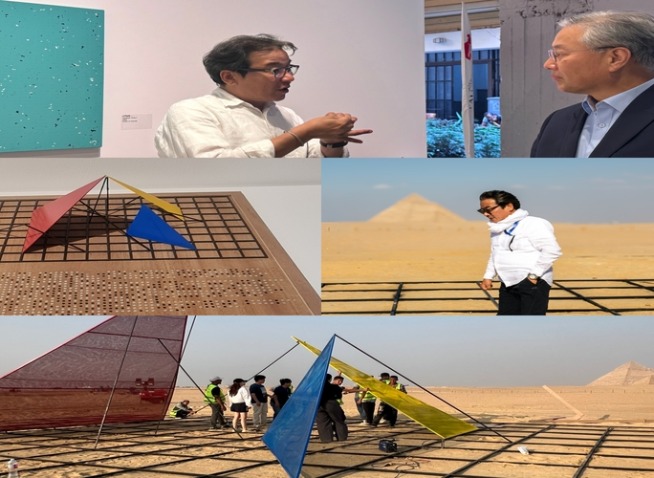 من التشويش الرقمي إلى الأهرامات...الفنان الكوري جي بارك يرسم جسورًا فنية بين مصر وكوريا (المراسلة الفخرية)