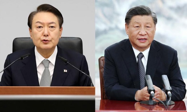 الرئيس يون في قمة مع الرئيس شي جين بينغ اليوم
