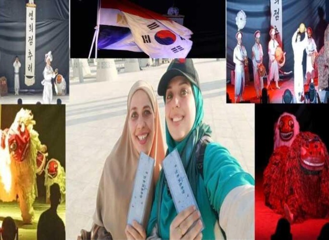 افتتاح أسبوع الثقافة الكوري في أمسية رائعة مع استعراض الفنون الشعبية (المراسلة الفخرية)