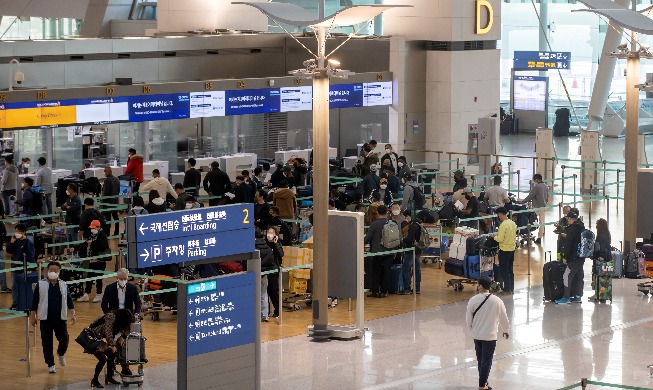 مطار إينشون الدولي يحتل المرتبة الأولى في آسيا .. 11.96 مليون راكب يستخدمون مطار إينشون