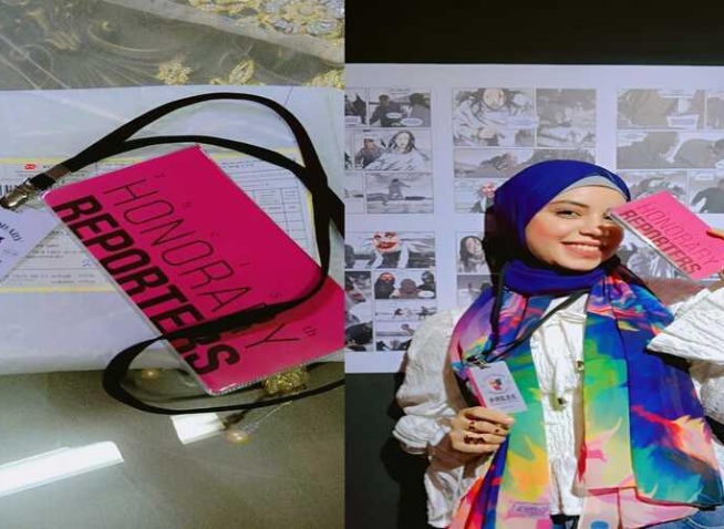 كوريا نت تحتفي بي كمراسلة فخرية بهديّة ملهمة (المراسلة الفخرية)