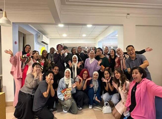 المصريون والكوريون معًا يحتفلون ويتشاركون أمنياتهم في عيد الحصاد الكوري ’تشوسوك‘ بأكاديمية ’ذا بلوسوم‘ (المراسلة الفخرية)