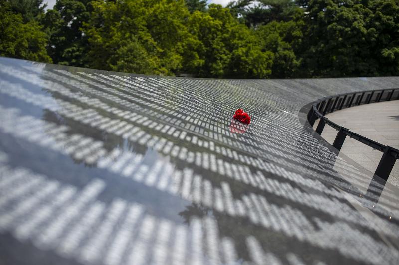 Wall of remembrance in Washington