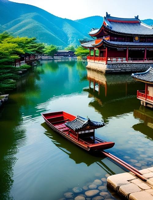 صورة تخيلية لكوريا قديما (الصورة من خلود خالد ابو اليزيد، وتم تصميمها باستخدام تطبيق ’دريم')