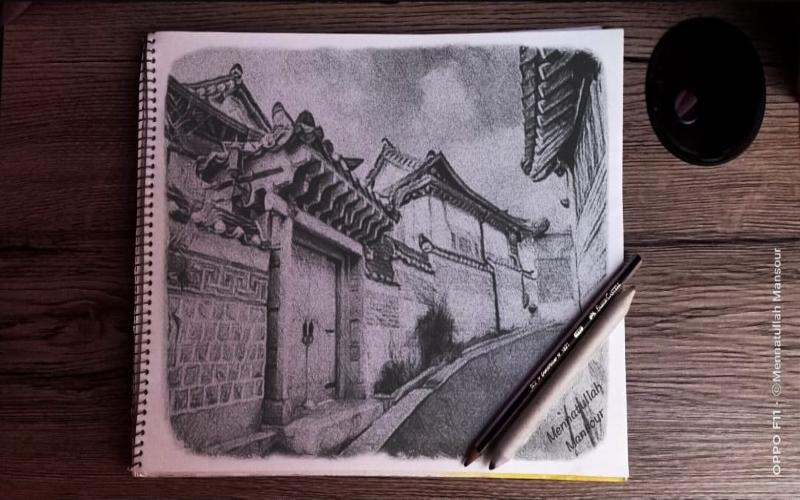 رسمتي 'للهانوك فيليدچ' (الصورة من المراسلة: منةالله منصور)