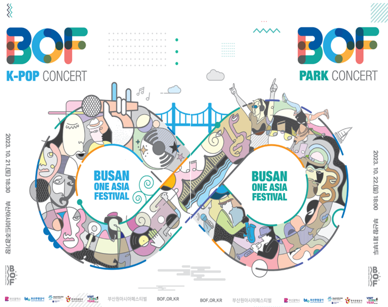 الصورة تظهر الملصق الترويجي الرسمي لمهرجان بوسان وان آسيا لعام 2023. (الصورة من إدارة بوسان)
