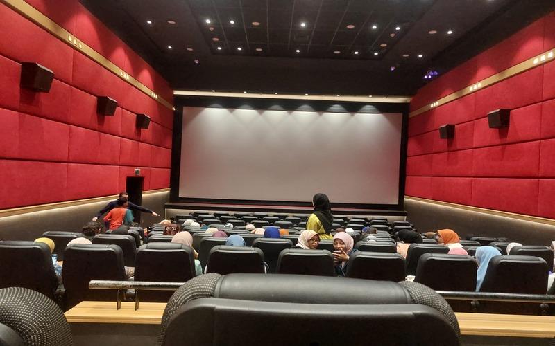 الصورة توضح سينما مول سان ستيفانو (الصورة من خلود خالد ابواليزيد)