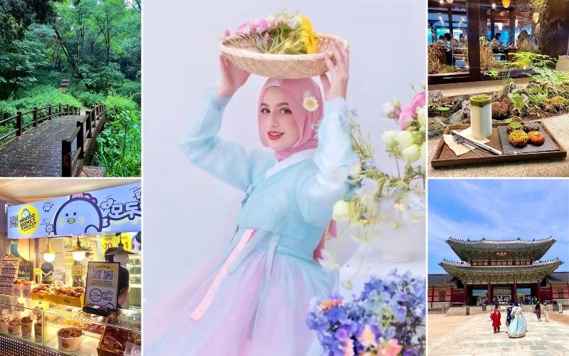 صورة مجمعة لرحلة فرح في كوريا (حقوق ملكية الصور محفوظة لفرح مدحت ولا يسمح باستخدامها إلا بعد الحصول على إذن)