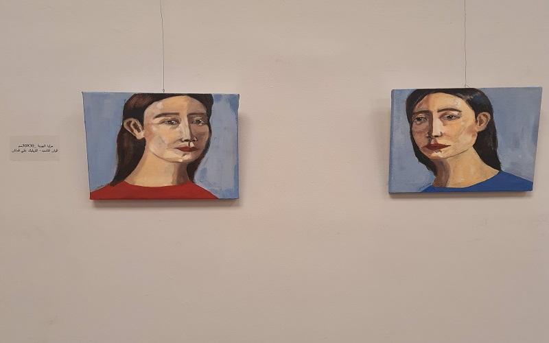 مرايا الهوية للفنانة مروة إسماعيل. (الصورة من نورهان عادل)