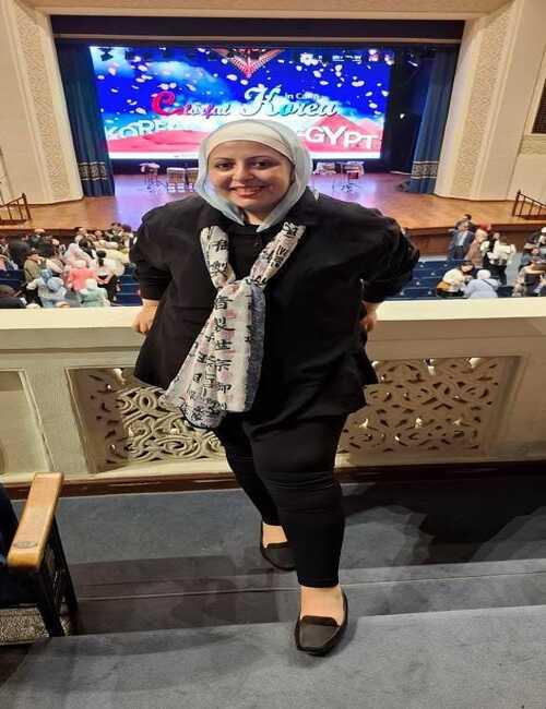 صورة لي عقب انتهاء الحفل- الصورة من امنيه أمير