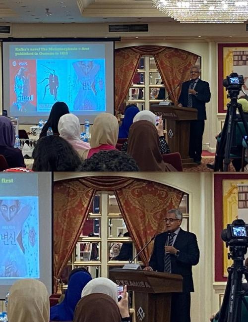 صورة خلال محاضرة د محمود عبد الغفار. (الصورة من إيمان الأشقر)