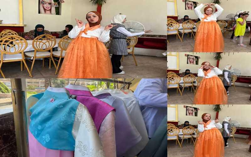 صورة مجمعة للمراسلة الفخرية هدير متولي بالهانبوك الكوري. (الصورة من كريمة نبيل وتم أخذ الإذن باستخدامها)