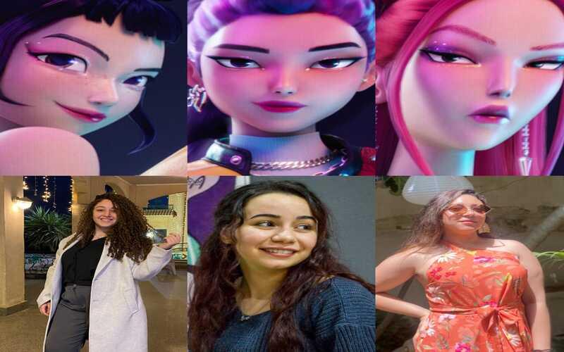 بالأعلى صور شخصيات بطلات فيلم ’فرقة البوب الكورية: صائدات الشياطين‘. (الصورة من الفيديو التشويقي للفيلم على صفحة نتفليكس على الإنستغرام)