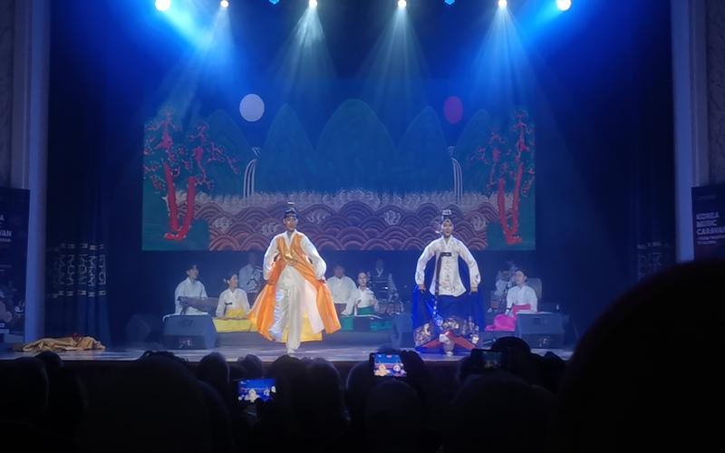 لقطة من عرض التايبيونغمو. (الصورة من أمنيه أمير)