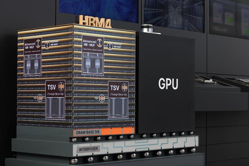 عرض ذاكرة الجيل التالي عالية النطاق الترددي في جناح مجموعة إس كيه خلال ’معرض كيه-تِك‘ الذي أُقيم في قاعة إير دوم بمتنزه غيونغجو للمعارض بمقاطعة غيونغسانغ الشمالية في 29 أكتوبر، بالتزامن مع قمة التعاون الاقتصادي لآسيا والمحيط الهادئ (آبيك) 2025. (الصورة من بارك داي جين)