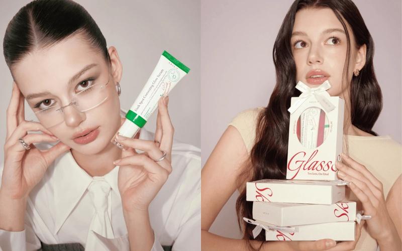 تظهر الصورتين منتجات للعناية بالبشرة الكورية من ماركة 'اكسيس-واي' (الصور من الموقع الرسمي لماركة 'اكسيس-واي'.).