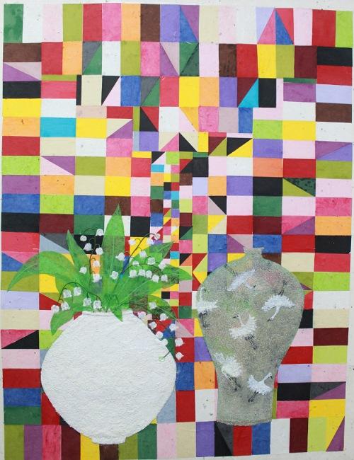 إحدى اللوحات المشاركة في المعرض للفنانة سو أون جي. (الصورة من الفنانة سو أون جين وتم أخذ الإذن لاستخدامها)