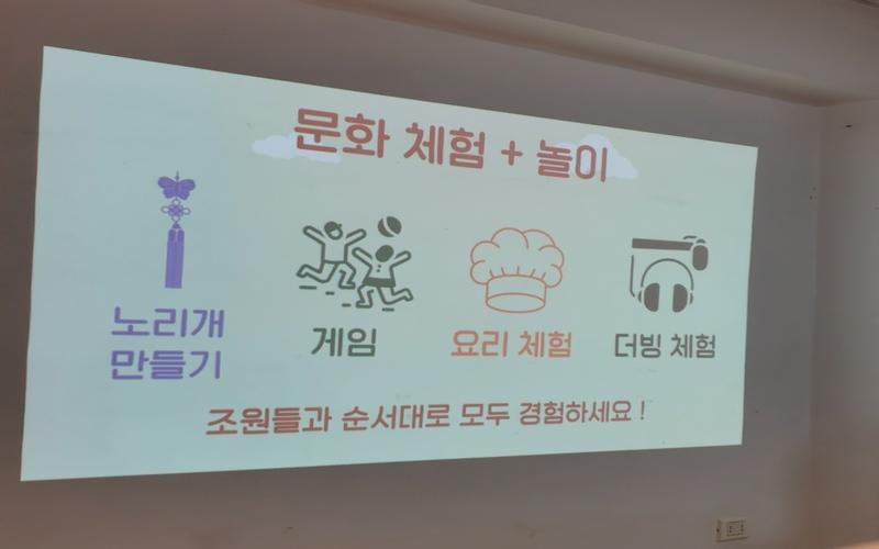 توضيح لفقرات الفعالية. (الصورة من المراسلة أمنية أمير)